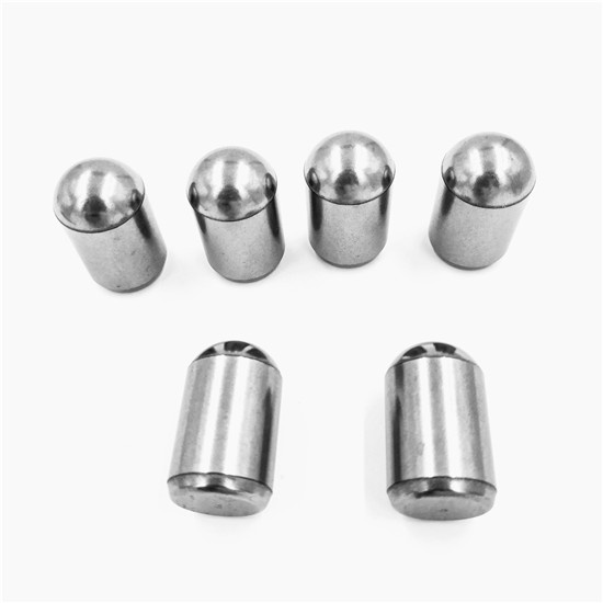 Tungsten carbide buttons for mining